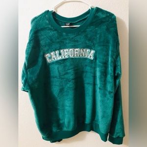 Velvet Green California Fleece Sweatshirt